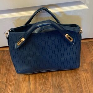 Unbranded tote bag.. Colour french blue. Measurements 36 cm wide x 23 cm long .